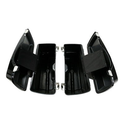 Hard Saddlebags Saddle bags W/ Lid Latch Key For Harley Touring Models 94-13 NEW - Moto Life Products