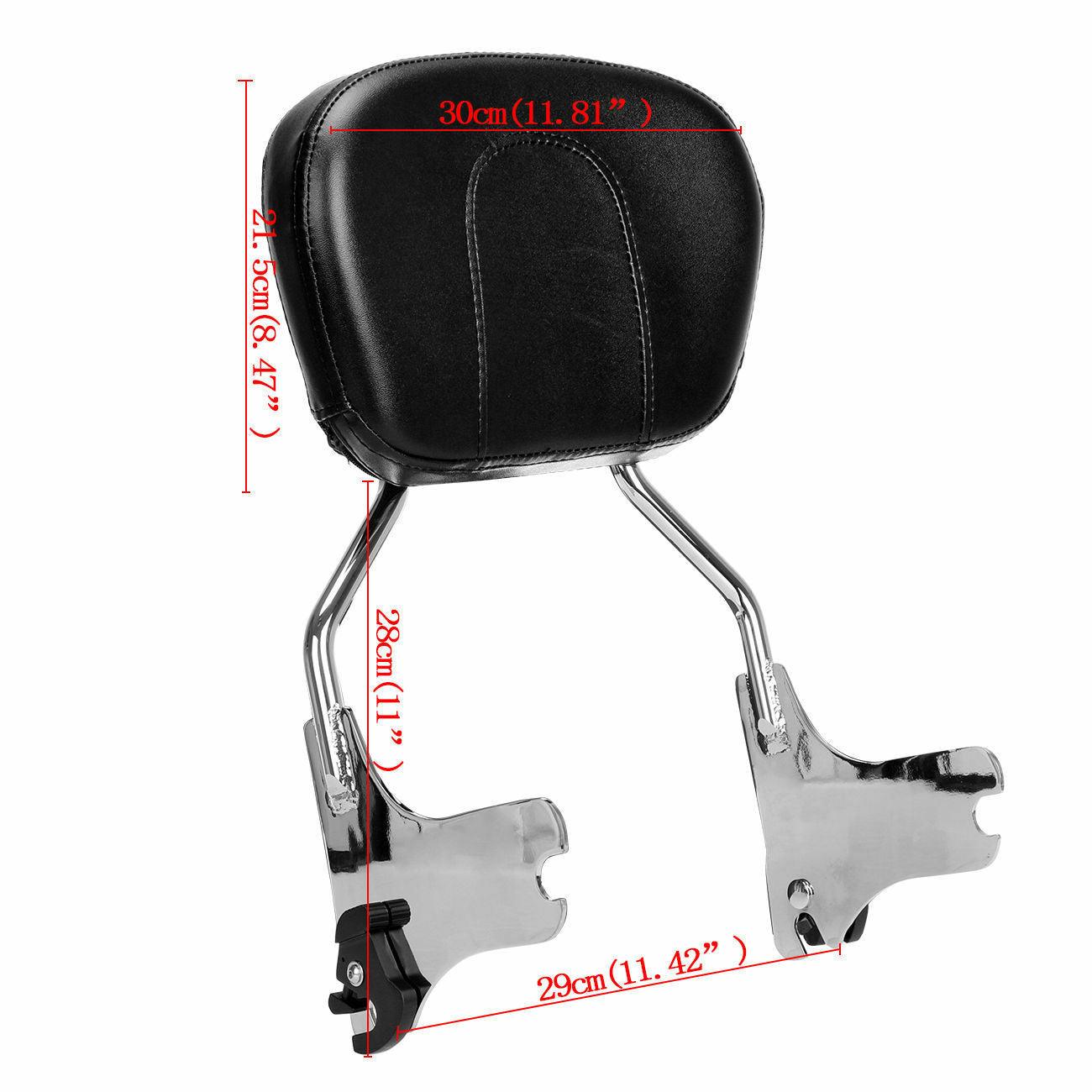 Backrest Sissy Bar For Harley Road King Street Glide Electra Glide 1997-2008 - Moto Life Products