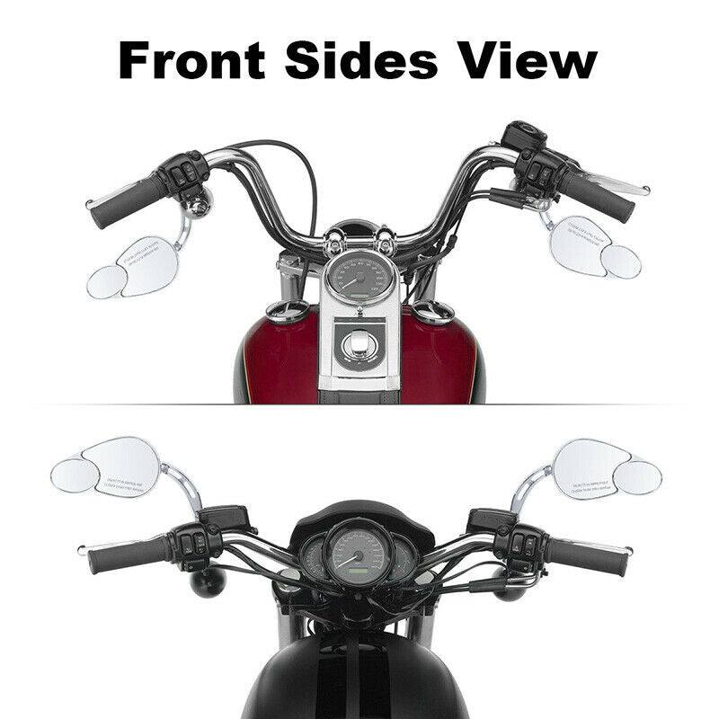 Split Vision Mirrors For Harley Touring Electra Glide Street Glide Road King NEW - Moto Life Products