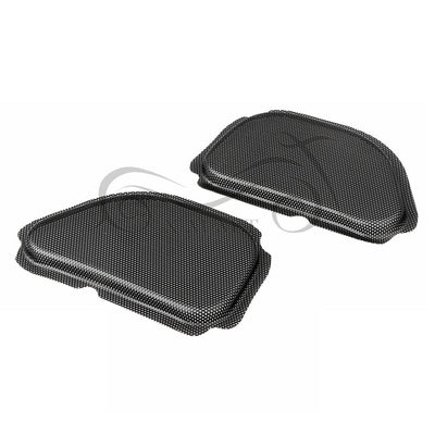 Blk Front Fairing Mesh Speaker Grills Covers For Harley 98-13 Road Glide FLTRU/X - Moto Life Products