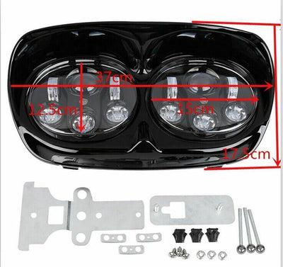 5.75" Dual LED Headlight Projector Lamp Fit For Harley Touring Road Glide 98-13 - Moto Life Products