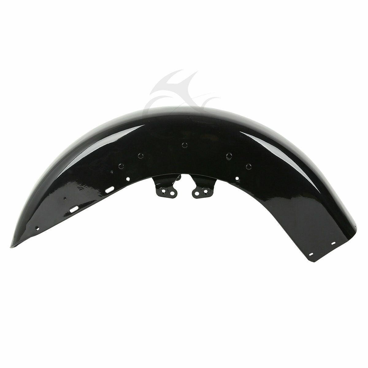Gloss Black Wheel Front Fender Fit For Harley Touring Electra Glide FLHTCU 14-22 - Moto Life Products