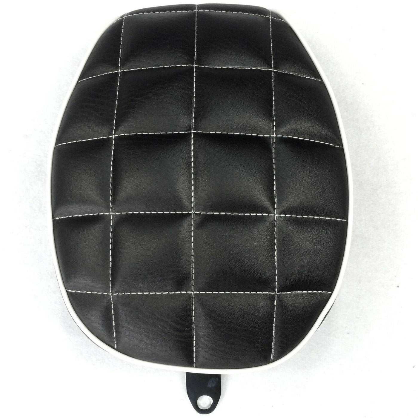Black Custom Passenger Checks Style Leather Seat For Harley XL1200X X48 X72 - Moto Life Products