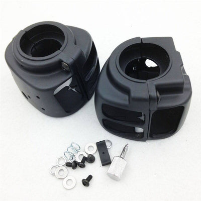 Switch Housings Cover For 2009 later Dyna Sportsters Softail V-Rod Black - Moto Life Products