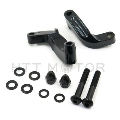 Black Mirror Relocation Extension Adapter Kit For Harley Davidson Motorcycles - Moto Life Products