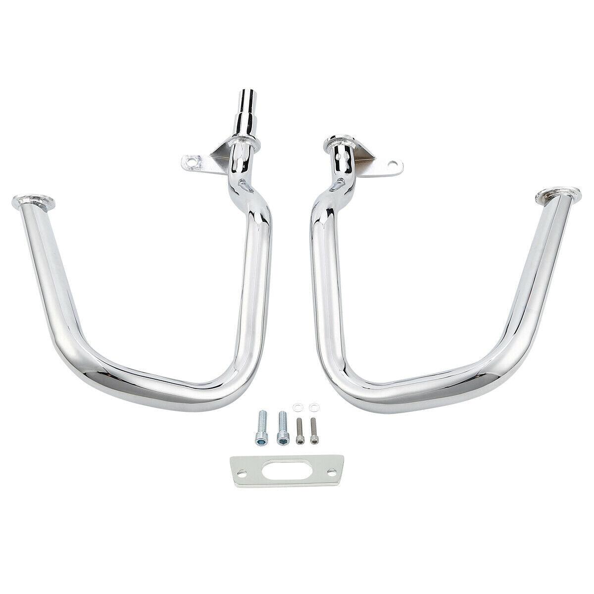 Chrome Chopped Engine Guard Crash Bar Fit For Harley Street Glide Road King 14+ - Moto Life Products