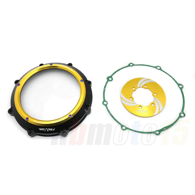 Black Gold See Though Clutch Cover For Yamaha Vmax 1700 2009-2020 09-20 2018-19 - Moto Life Products