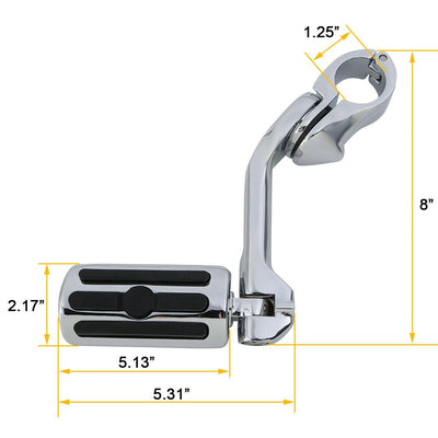 Engine Guard Bar &Long Angled Foot Pegs Fit For Harley Touring Road Glide 09-22 - Moto Life Products