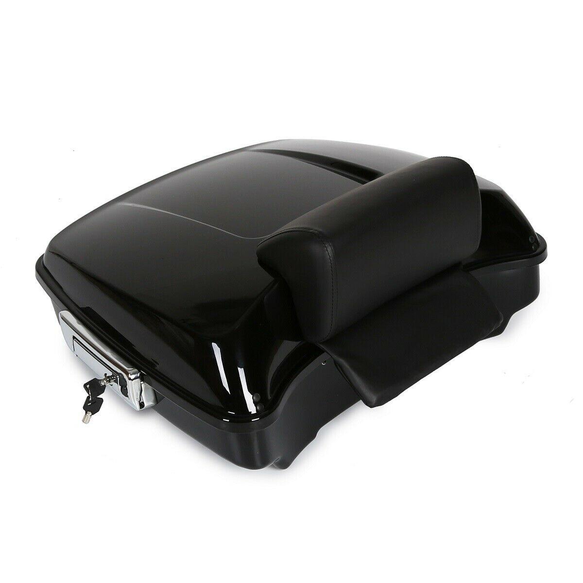 Razor Tour Pak Pack Trunk +Pad w/ Two-Up Rack For Harley Road Street Glide 14-21 - Moto Life Products