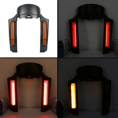 Rear Fender Fascia Set w/LED Light For 2014-Up Harley Touring Electra Road Glide - Moto Life Products