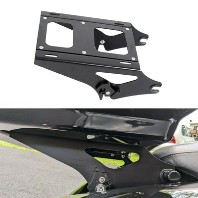 Detachable Two Up Tour Pack Mount Luggage Rack For Harley FLHR FLHX 14-21 Black - Moto Life Products
