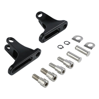 Black Rear Passenger Foot Pegs Fit For Harley Touring Road King Glide 1993-2021 - Moto Life Products