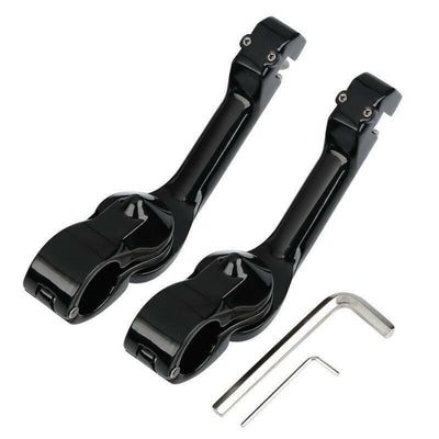 32mm Pegstreamliner Angled Highway Engine Guard FootPegs Mount Fit For Harley US - Moto Life Products