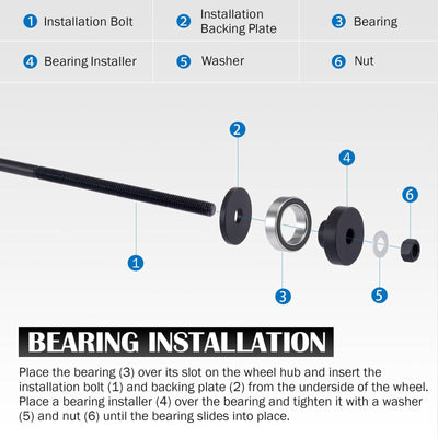 18pc Wheel Bearing  Remover and Installer Tool Set for Recent Harley Davidson - Moto Life Products