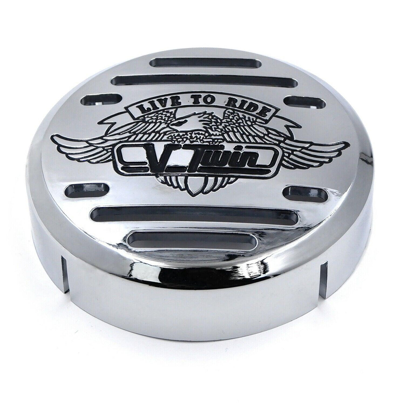 Chrome V-Twin Horn Cover- For Yamaha V-Star 650 Vstar Classic Custom (Fits: Yama - Moto Life Products