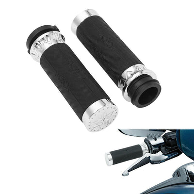 1'' CNC Handle Bar Electric Hand Grips Fit For Harley Street Road Glide 08-21 US - Moto Life Products