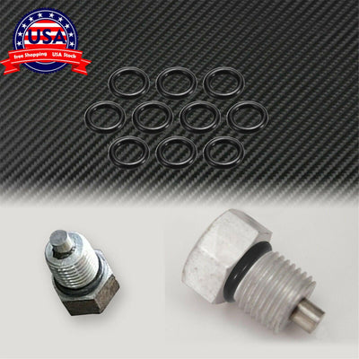 10X Twin Cam Oil Drain Plug Bolt W/O-Ring Rubber Replaces Kit Fit For Harley - Moto Life Products
