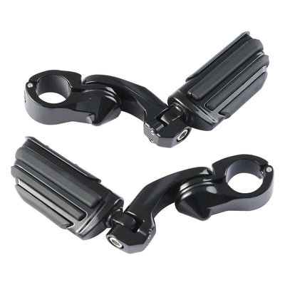 1 1/4'' Adjustable Foot pegs Short Angled Fit For Harley Touring Sportster XL883 - Moto Life Products