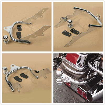 Chrome Trailer Hitch w/ Ball Fit For Harley Electra Road King Glide FLTR 94-2008 - Moto Life Products