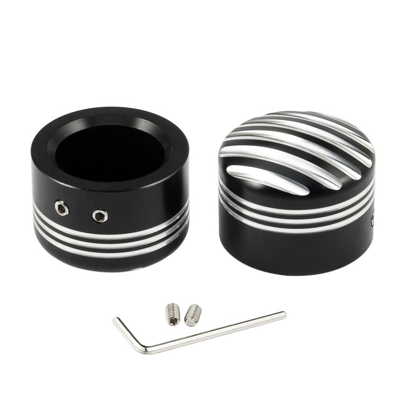 Black Front Axle Cap Nut Cover Fit For Harley Sportster XL883 Road Electra Glide - Moto Life Products