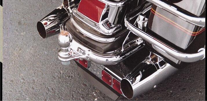 Chrome Trailer Hitch w/ Ball Fit For Harley Electra Road King Glide FLTR 94-2008 - Moto Life Products