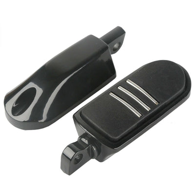 Pegstreamliner Styled Black Footrest Foot Pegs For Harley Touring FLST Softails - Moto Life Products