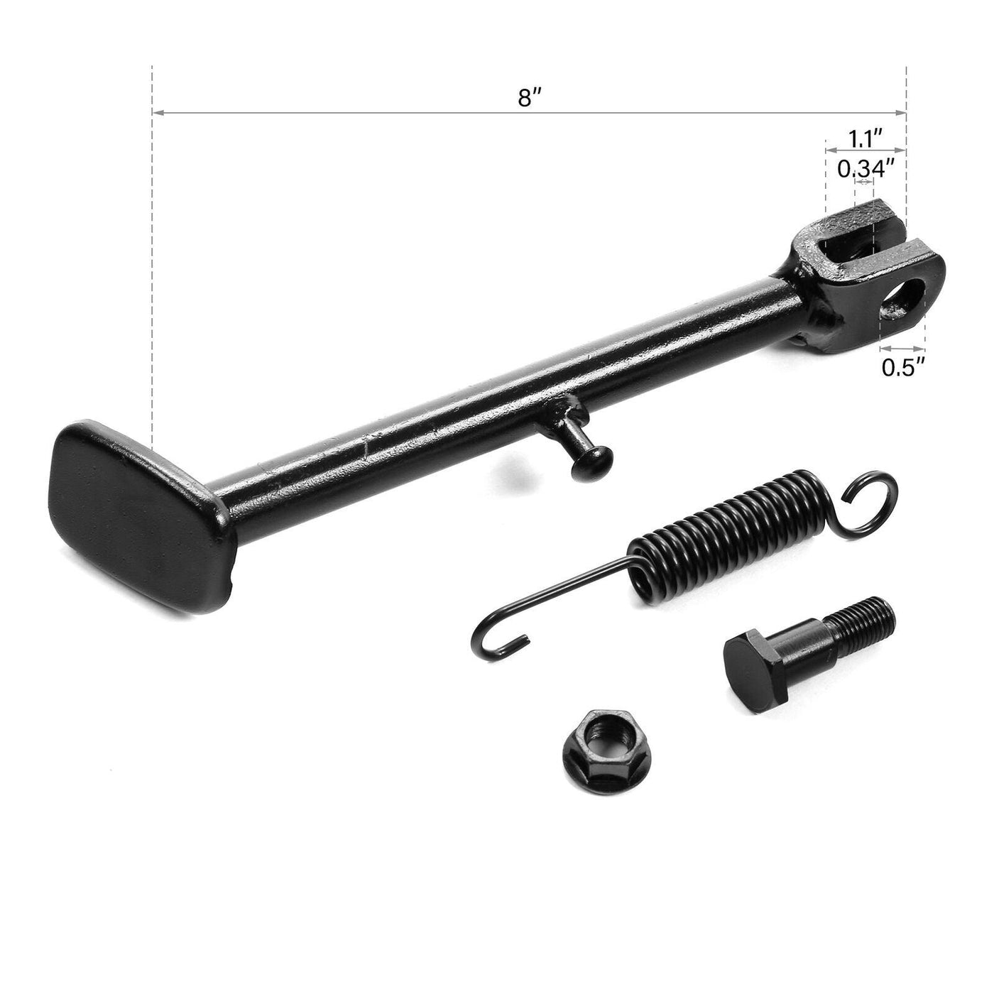 Black Side Kick Stand Assembly Fit For Honda Z50R A-STAND / STEP 1979-1985 1984 - Moto Life Products