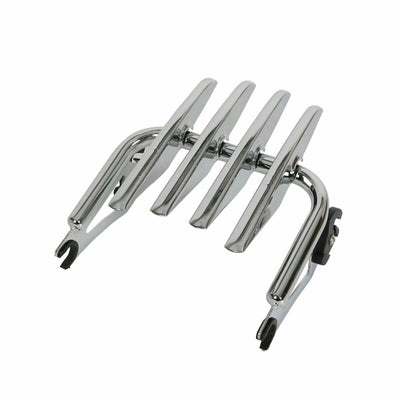 Chrome Detachable Stealth Luggage Rack For 09-21 Harley Touring Road King Glide - Moto Life Products