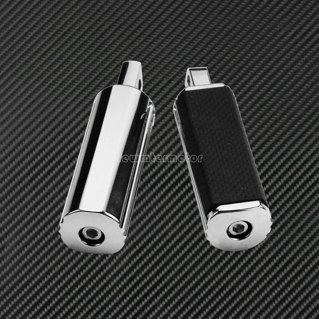 Chrome Defiance Foot Peg Male Footrests Fit For Harley Electra Glide Low Glide - Moto Life Products