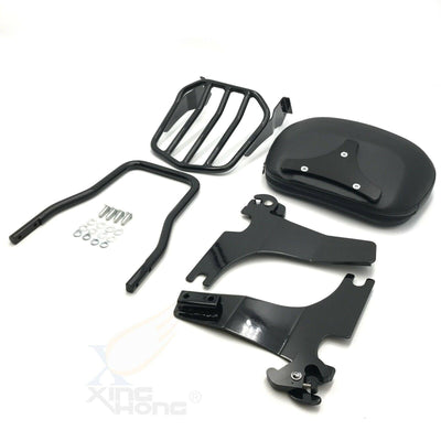 Low Sissy Bar Backrest & Luggage Rack For Harley Sportster XL 883 1200 2004-2017 - Moto Life Products