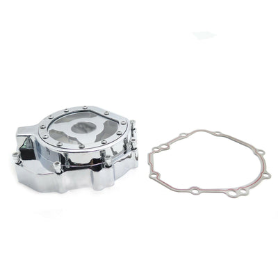 Engine Stator Cover See Through For Suzuki 2005-2008 Gsxr 1000 Chrome w/ Gasket - Moto Life Products