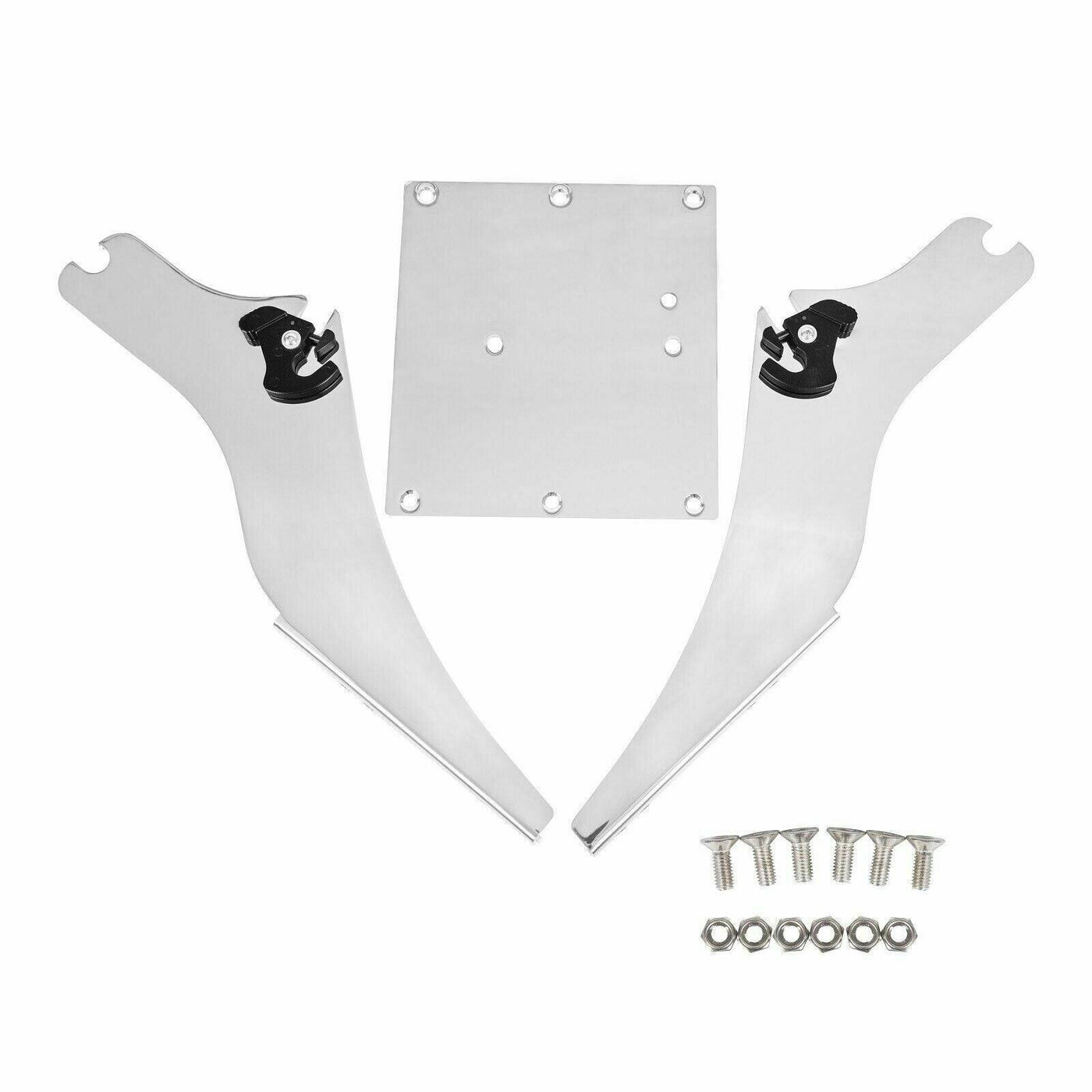 Tour Pak Trunk Mount Two-up Rack For Harley 97-08 touring Chrome Pack - Moto Life Products