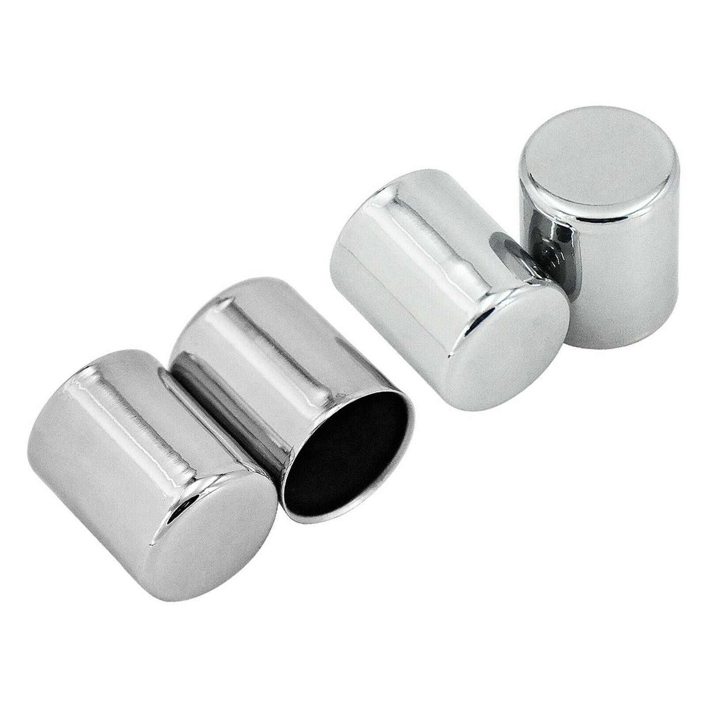 4x Chrome Docking Hardware Point Magnet Cover Cap Fit For Harley Touring Softail - Moto Life Products