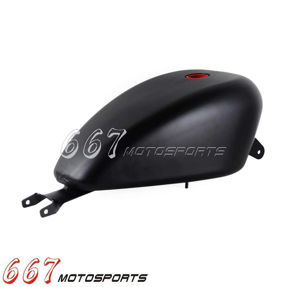 Black 3.3 Gallon Gas Fuel Tank For Harley Davidson Sportster 883 1200 2007-2020 - Moto Life Products