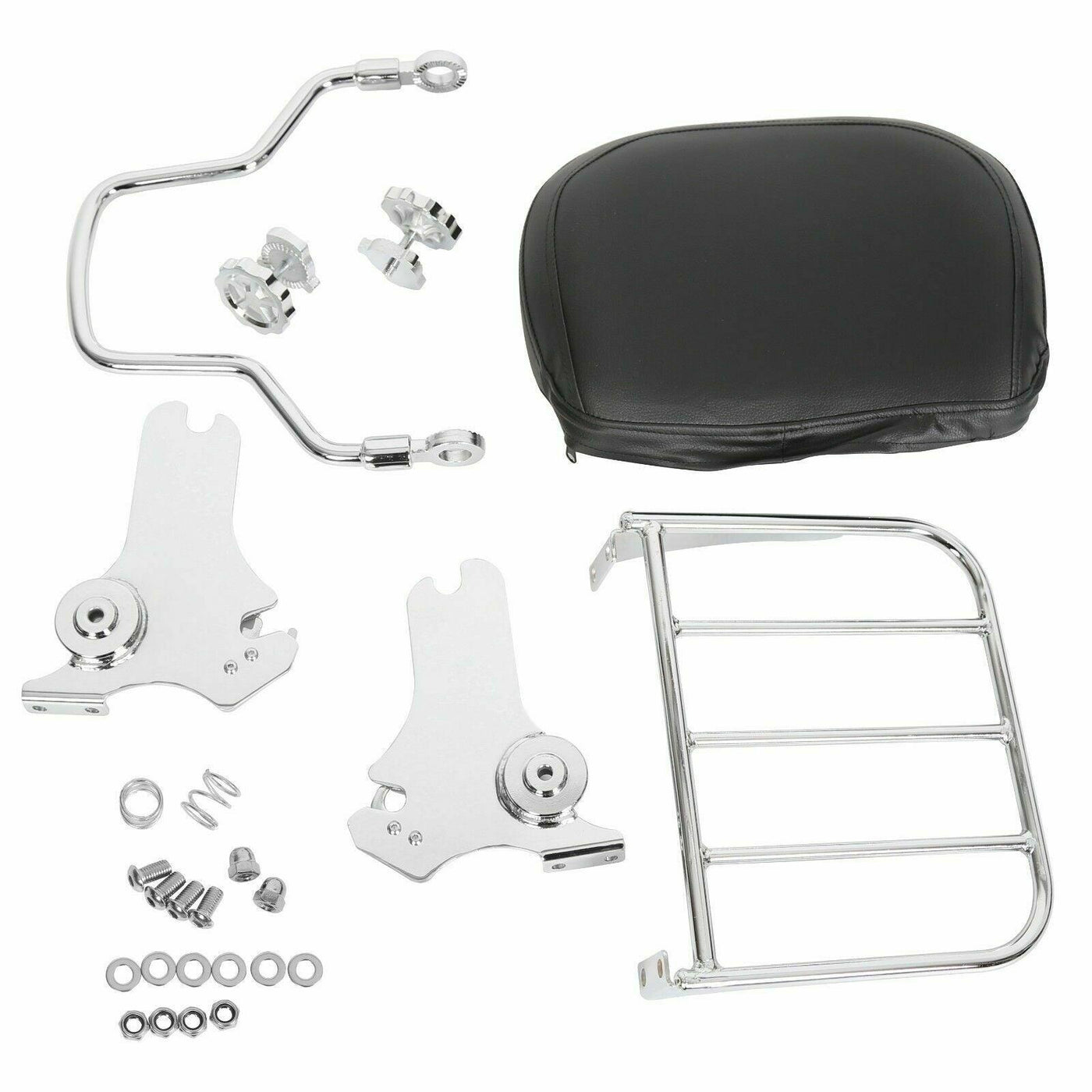 Adjustable Sissy Bar Backrest & Luggage Rack For Harley 97-08 Davidson Road King - Moto Life Products