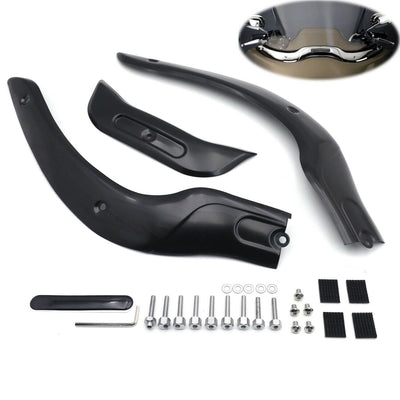 Black Windshield Windscreen Trim For Harley Road Glide CVO Road Glide 2004-2013 - Moto Life Products