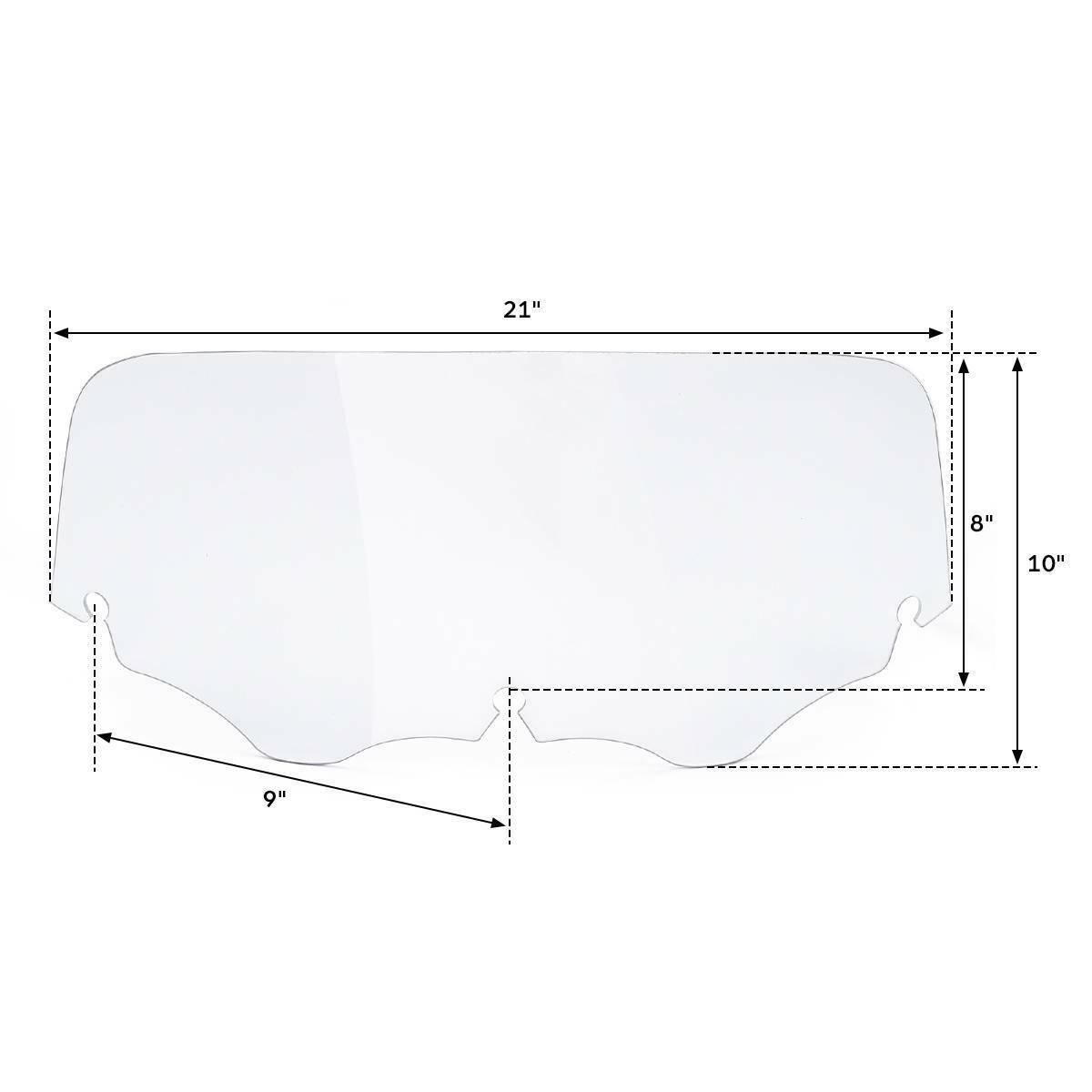 Matte Black Outer Batwing Fairing Windshield Fit For Harley Touring Softail - Moto Life Products