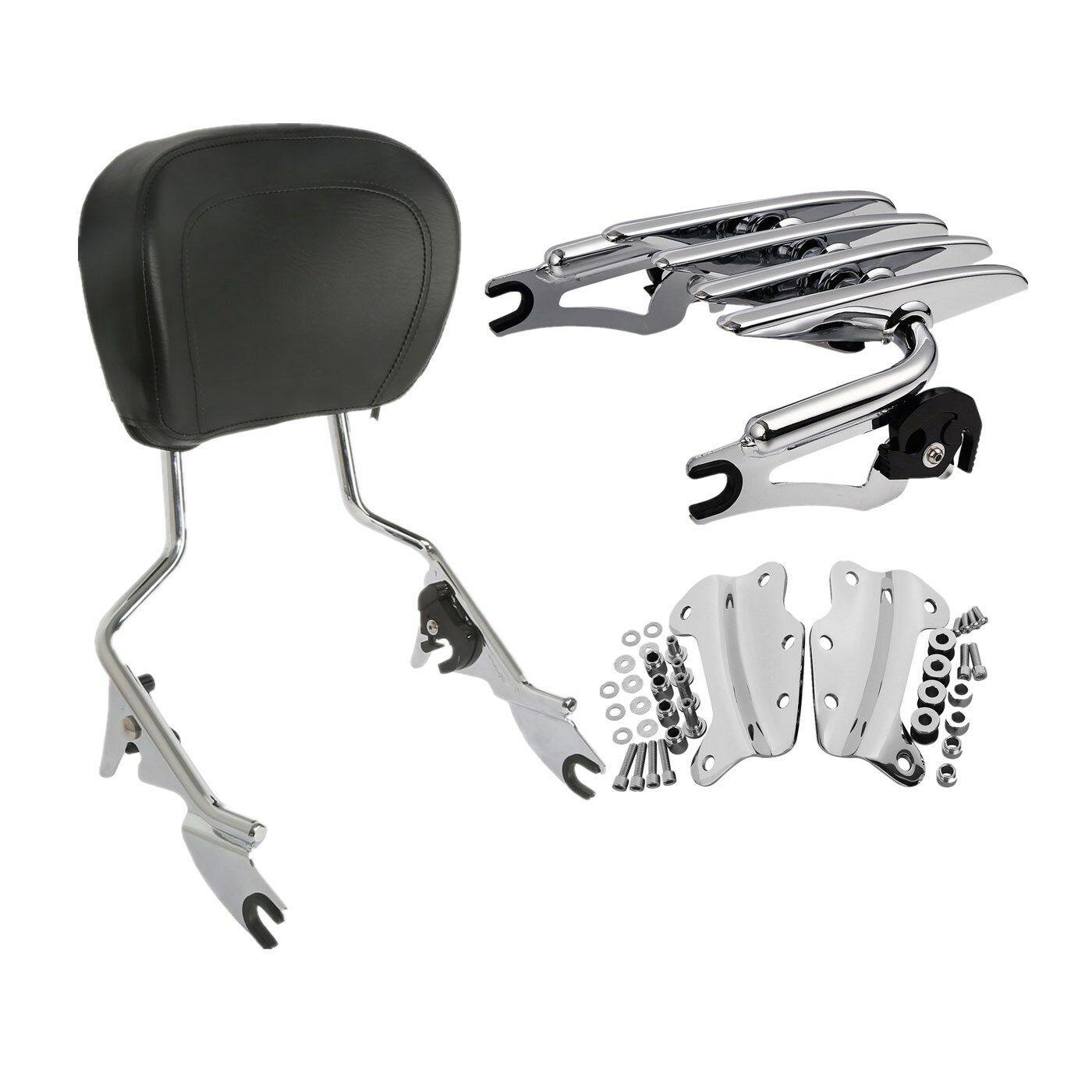 Backrest Sissy Bar Luggage Rack Docking Kit Fit For Harley Touring 2009-2013 - Moto Life Products