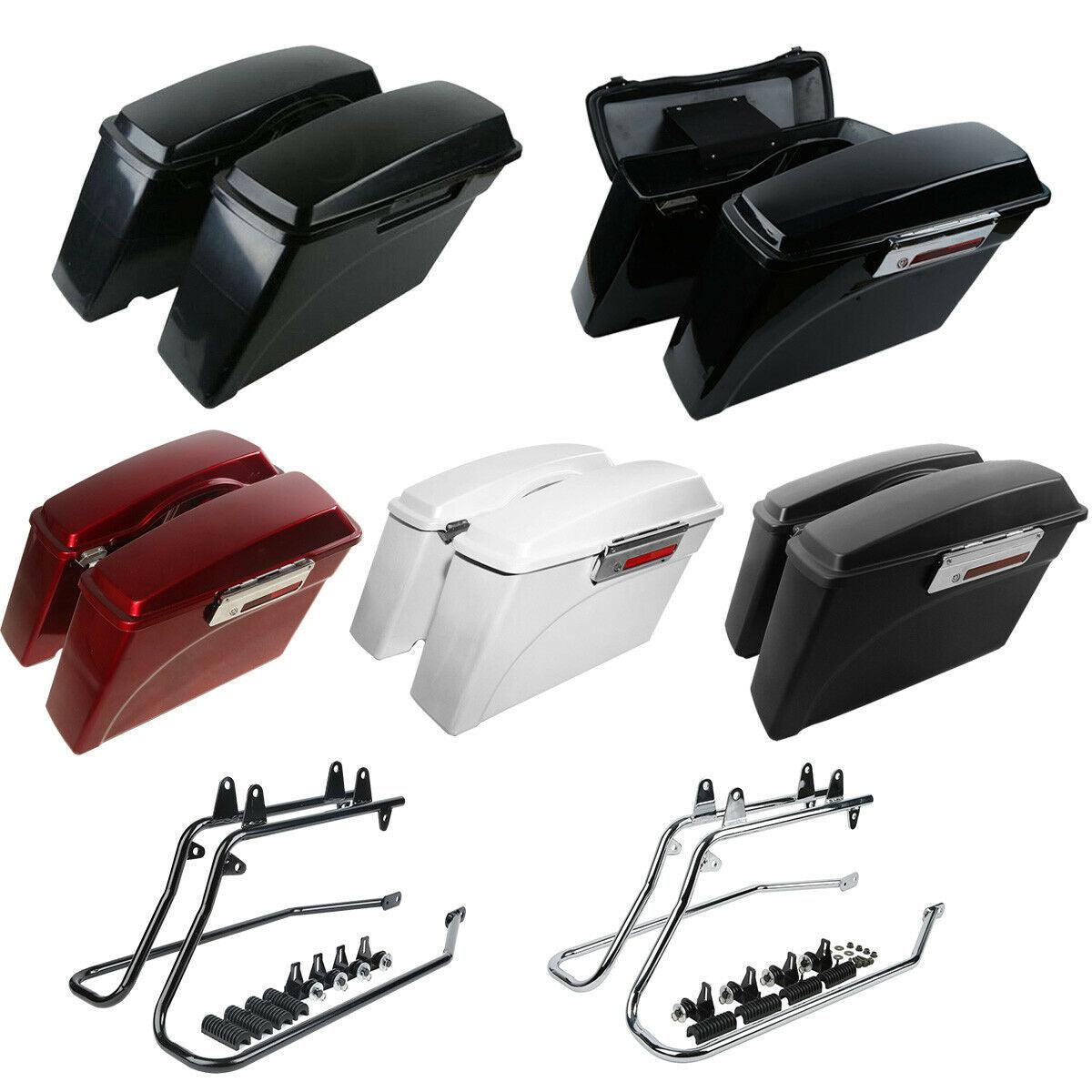 Hard Saddlebags Conversion Bracket Mounts Fit For Harley Davidson Softail 86-17 - Moto Life Products