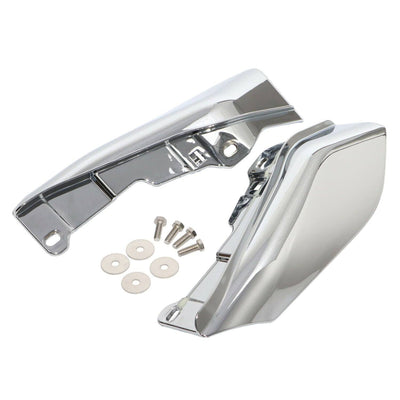 Chrome Heat Shield Mid-Frame Air Deflector for Harley Road King Street Glide 09+ - Moto Life Products