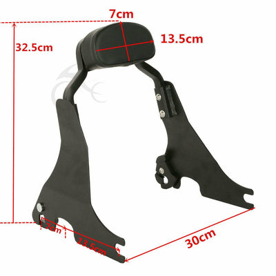 Short Passenger Backrest Sissy Bar Fit For Harley Sportster 04-19 18 XL883 48 72 - Moto Life Products