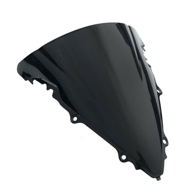 Black Windshield Windscreen Dual Bubble Fit Fit For Yamaha YZF R6 600 03-05 04 - Moto Life Products
