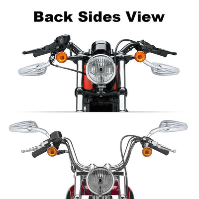 Chrome Rear View Mirrors Fit For Harley Sportster 883 1200 Touring Street Glide - Moto Life Products