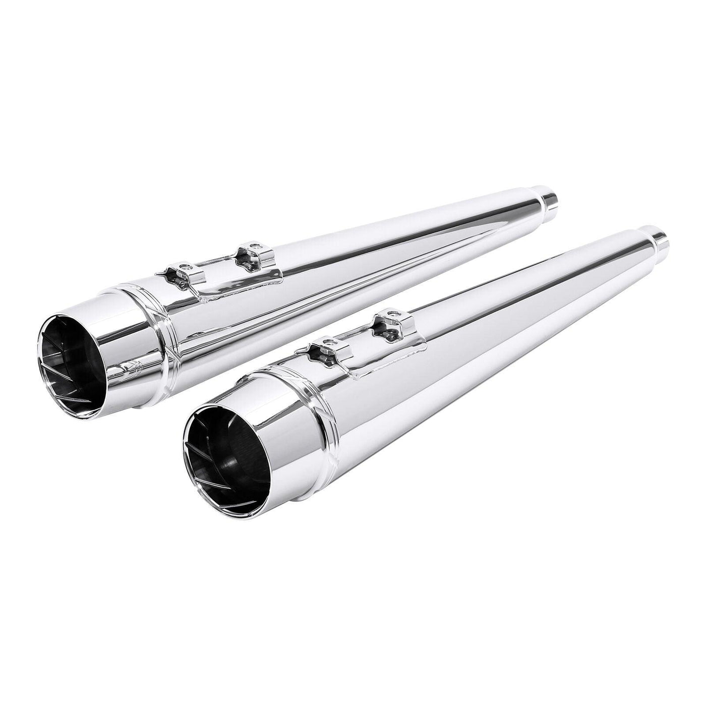 4'' Megaphone Slip-on Silencers Exhaust Pipe Fit For Harley Touring Glide 95-16 - Moto Life Products