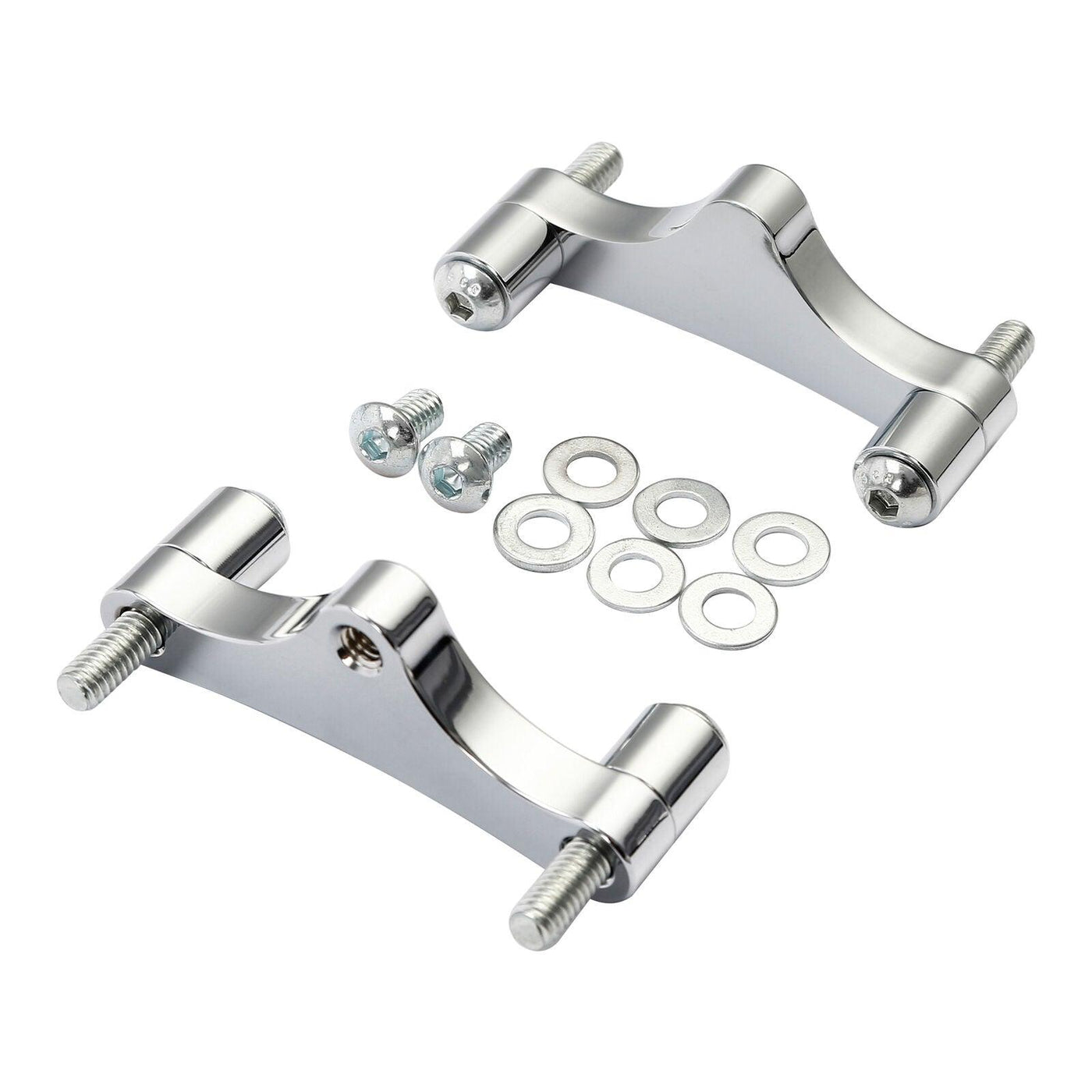 Chrome Fender Mounting Brackets Kit Fit For Harley Touring Electra Glide 00-13 - Moto Life Products