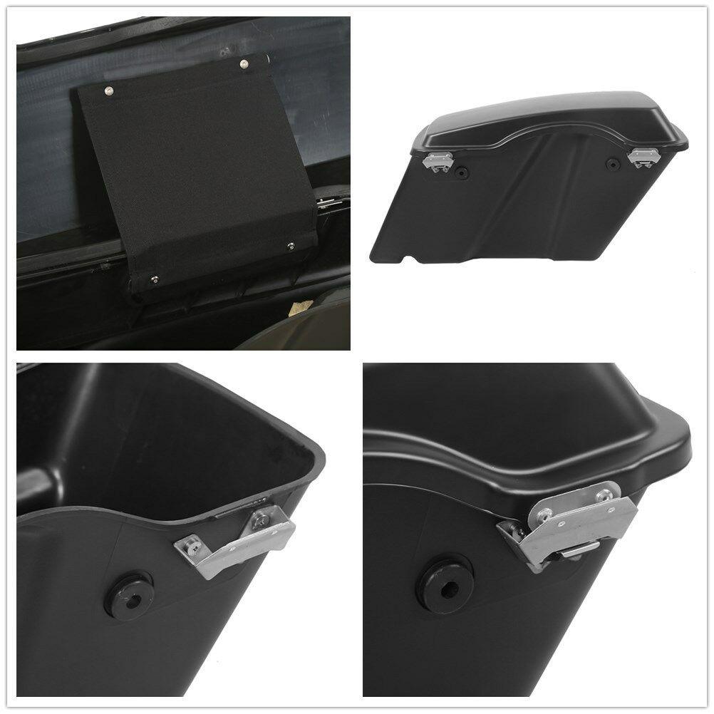 Hard Saddlebag Saddle bags Fit For Harley Touring Road King Glide 1994-2013 12 - Moto Life Products