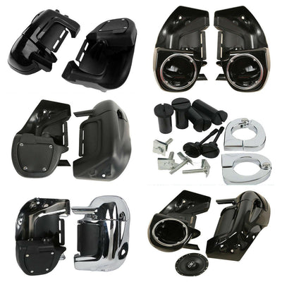 6.5" Speaker Box Pods Lower Vented Leg Fairings For Harley  Touring Models 89-13 - Moto Life Products