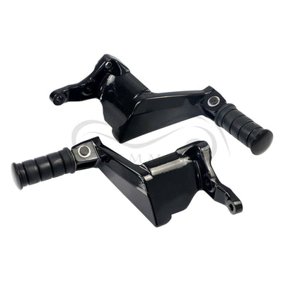 US BLK Rear Passenger Foot Pegs For Victory Vegas 03-17 Kingpin High Ball Gunner - Moto Life Products