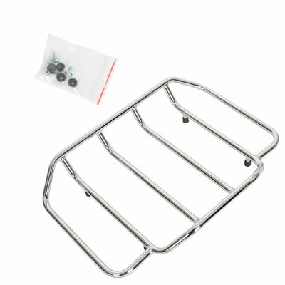 New Chromed Tour Pack Top luggage Rack Rail For Harley touring Trunk Pak FL - Moto Life Products