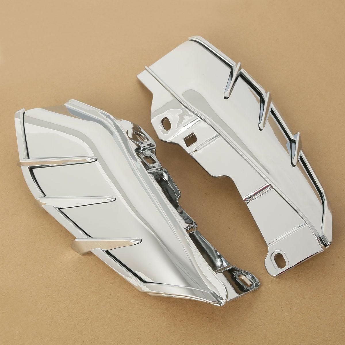 Chrome/Black Mid-Frame Air Deflector Trim Fit For Harley Touring Trike 2009-2016 - Moto Life Products